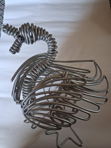 Sculpture fil alu - fil, canard