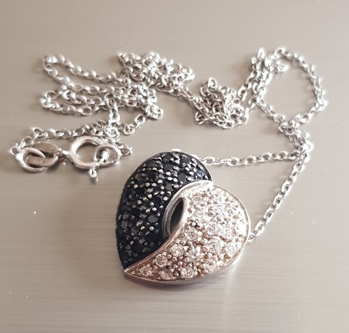 Collier argent massif avec - en,