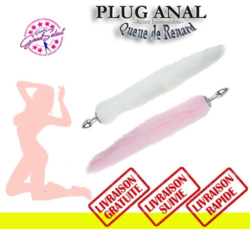 Plug anal queue - plug, fourrure