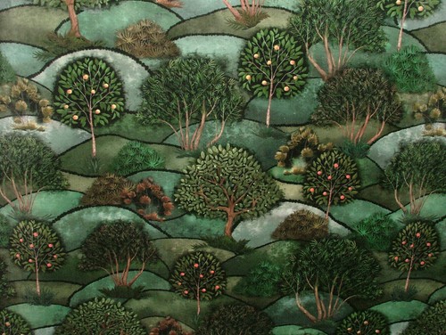 Vert meadow velours rideau - meadow,