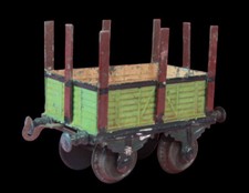 Train echelle 0  1910 BING wagon ridelles / jouet ancien