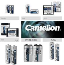 Pile batterie lithium bâton AA AAA block 9V Photo 2CR5 CR2 CR123A CR-P2 Camelion