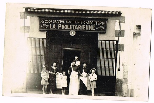 Cpa photo boucherie - cpa,