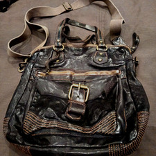 ? Campomaggi Sac Bandoulière Cuir Noir..De Qualité & Design Luxueux Italien ⚫️