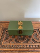 Boite vert empire avec lauriers et Aigle de l'Empereur Napoléon Bonaparte