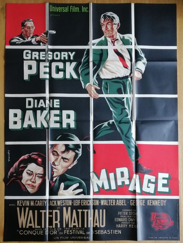 Mirage gregory peck affiche - mirage,