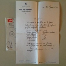 COURRIER VINTAGE CLUB DES SUPPORTERS ALLEZ CHAMOIS - NIORT 1981