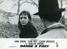 JEAN-LUC GODARD ANNA KARINA BANDE A PART 1964 VINTAGE PHOTO ORIGINAL #1