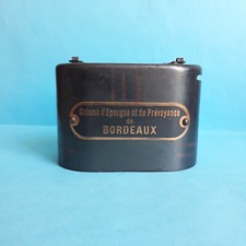 Ancienne tirelire coffre-fort métal "Caisse d'épargne  Bordeaux". Pierre Haffner