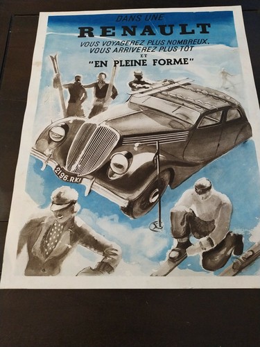 Affiche publicitaire renault - affiche,