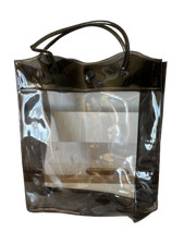 Mini sac de plage plastique transparent 18x20x6 cm