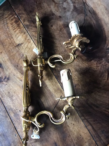 Paire appliques anciennes - d'appliques,