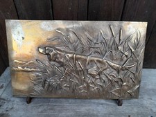 Plaque bas relief bronze - relief,