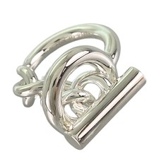 HERMES Croisette Silver Ring