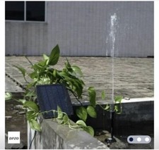 Decdeal Pompe De Fontaine Solaire 9V 2,5W 200L/H, Pompe De Bassin Solaire, Econo