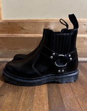 Solovair Black Leather Biker