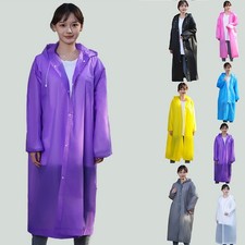 Cape de pluie à capuche adulte imperméable de vélo tissu EVA randonnée équi