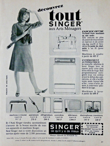 Publicité presse 1964 singer - presse,