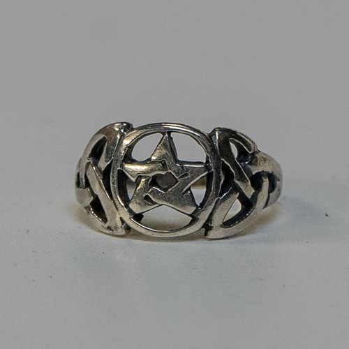 Bague pentagramme nœud - pentagramme,