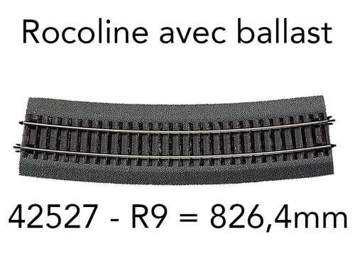 Roco rail courbe 826 mm - courbe,