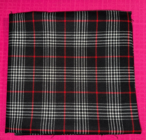 Tissu vintage tartan laine
