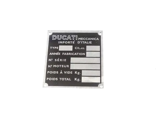 Plaque données - de, (cadre)