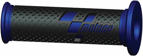 Poignée bleu grip moto - poignée,