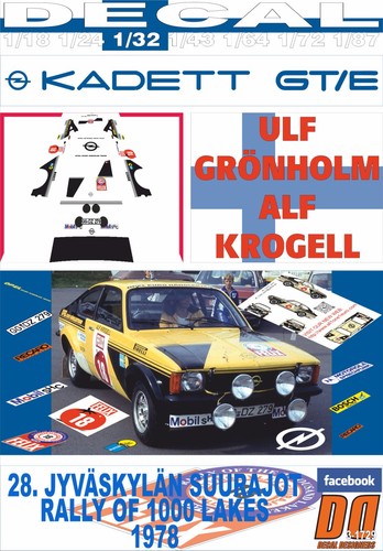 Decal opel kadett u - decal,