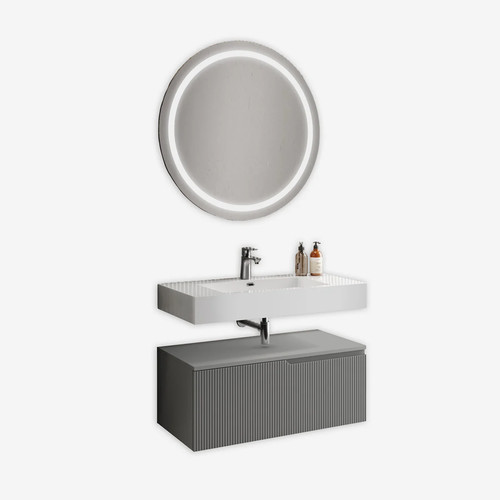 Meuble vasque suspendu avec