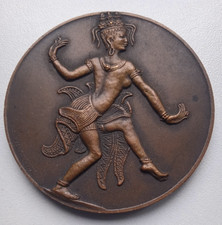 RARE MEDAILLE INDOCHINE / EXPOSITION COLONIALE PARIS 1931 par VILLENEUVE