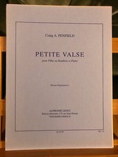 Craig A. Penfield Petite valse pour flûte ou hautbois et piano partition Leduc