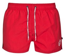 ® – Short de bain en vert bleu marine rouge noir ou turquoise - rouge - L