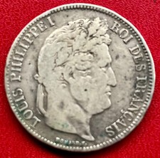 5 FRANCS 1834 K LOUIS PHILIPPE I TRANCHE EN RELIEF BORDEAUX ARGENT (166)