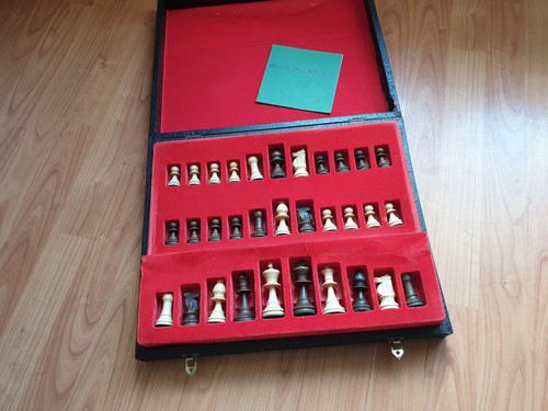 Jeu échecs vintage bois - en,