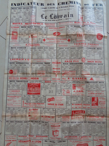 Affiche chemin fer - fer,