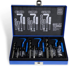88 Pièces Coffret Filet Rapporté M6-M8-M10, Kit Réparation Filetage