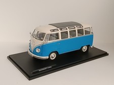 VOLKSWAGEN T1 SAMBA BLUE / WHITE 1962 1/18 SOLIDO S1813401