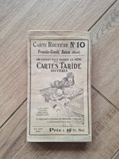 ANCIENNE CARTE ROUTIÈRE TARIDE FRANCHE-COMTE SUISSE 1/1300000ème ROUTES AUTO