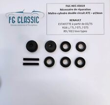 Estafette / 504 / R18 - Nécessaire Maître-cylindre double circuit - ATE - 19mm