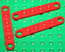 3 x Lego Technic Red Plate 1x6 ref 4262 Set 8856 8858 8854 8429 8844 8808 8812