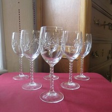 6 verres a  eau en cristal d arques modèle fleury  taille épi 24,5 cl