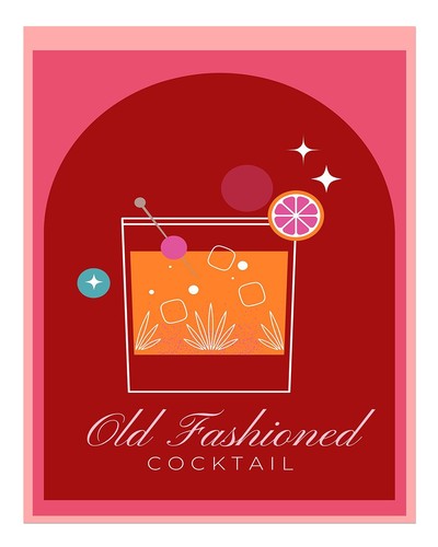 Affiche art mural - d'art, cocktail
