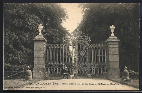 Cpa gouesnière portail - cpa, gouesnière,