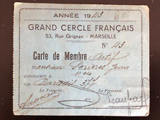 Politique : Carte de membre du