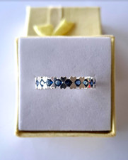 Bague saphir argent 925 T 53