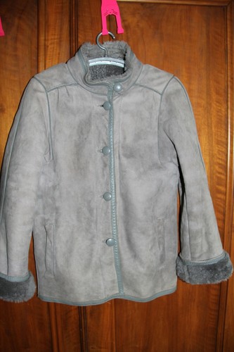 Veste cuir peau - , doublée