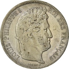 Monnaie, France, Louis-Philippe, 5 Francs, 1841, Lille, TTB, Argent, Gadoury:678