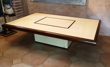 Rare table basse laquée blanc
