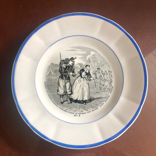 Assiette parlante porcelaine - parlante,