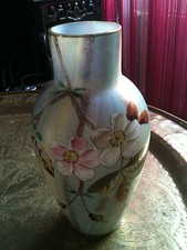 VASE EN VERRE OPALIN IRISÉ &